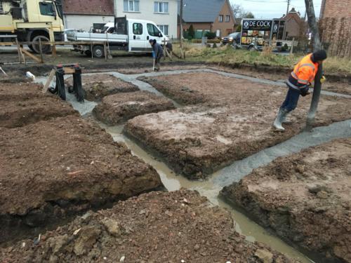 Woningen Steenweg : funderingssleuven